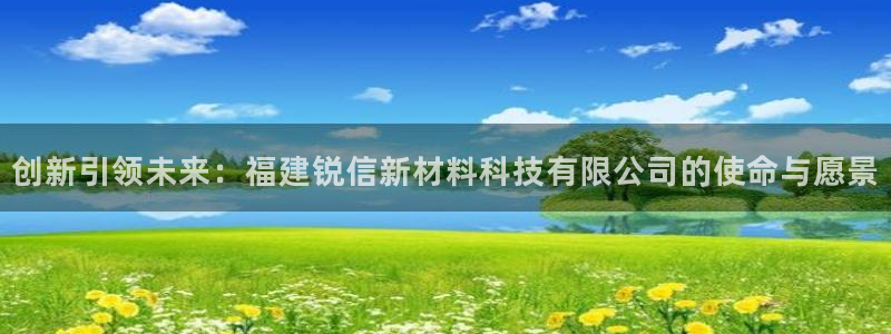 创新引领未来：福建锐信新材料科技有限公司的使命与愿景