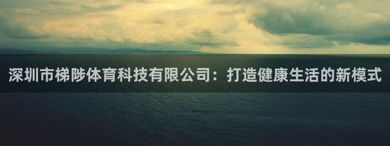 深圳市梯陟体育科技有限公司：打造健康生活的新模式
