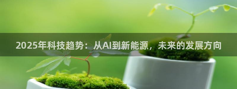 2025年科技趋势：从AI到新能源，未来的发展方向